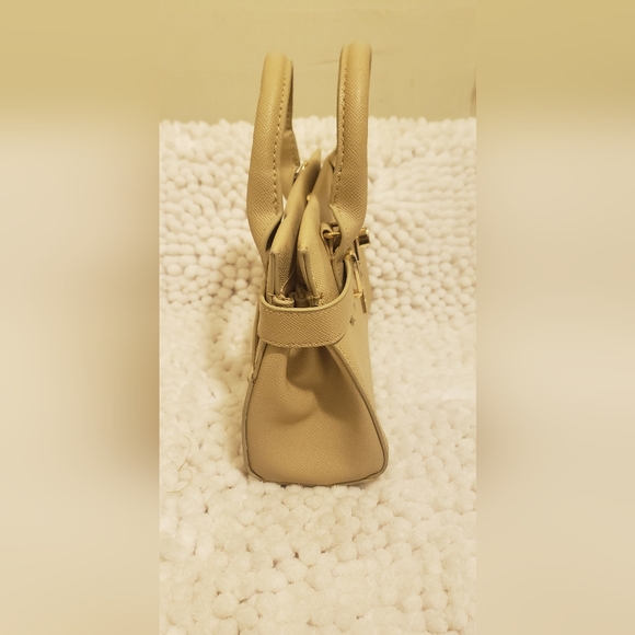 Bebe Evie Small Beige Satchel - Picture 5 of 10